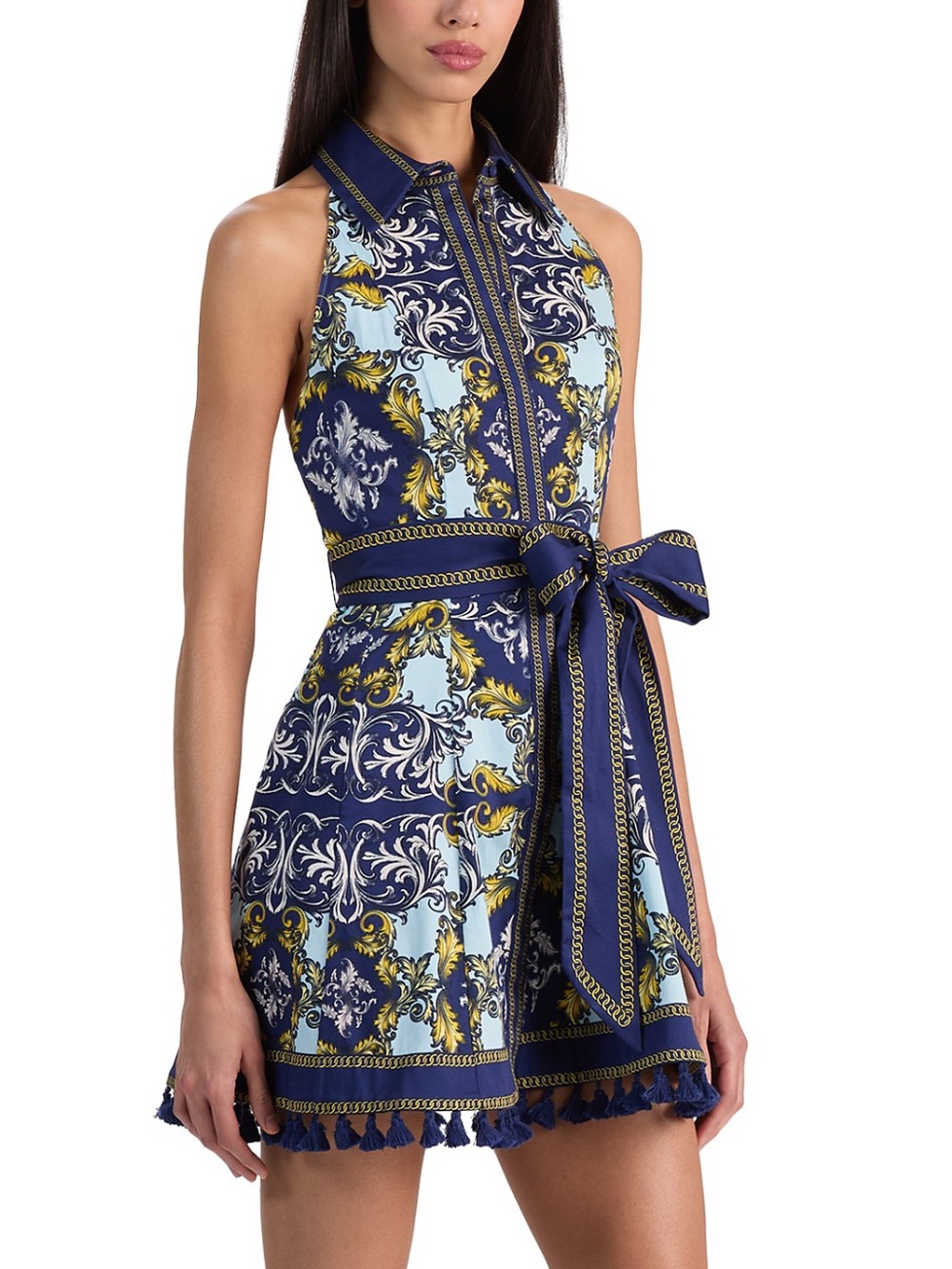 Alice + Olivia Lucy Sleeveless Mini Shirtdr Dress - Picture 4 of 8